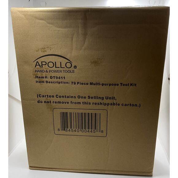 Apollo Precision Tools 79 Piece Multi-Purpose Tool Kit with Case Brand New - Picture 4 of 4